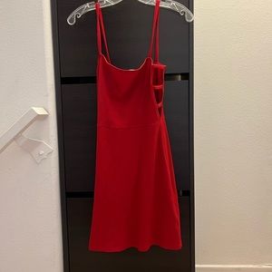Reformation side cut out mini knit dress